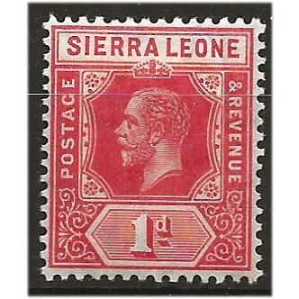 Sierra Leone 1912 SG113 1d Carmine-Red Mounted Mint . .. .