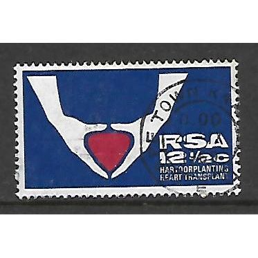 SOUTH AFRICA 1969 12 1/2c HANDS HOLDING HEART SG 281 FINE USED#