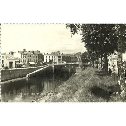 Somerset BRIDGWATER Quay & Bridge Postcard (Valentine K.9891)