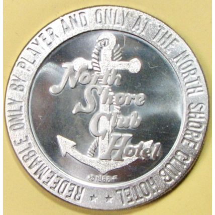 North Shore. $1 Casino Token. Crystal Bay, NV. 1966. T35.