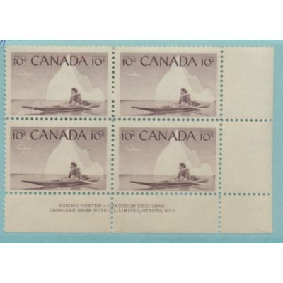Canada Stamp Scott #351, Mint Never Hinged, Block of 4