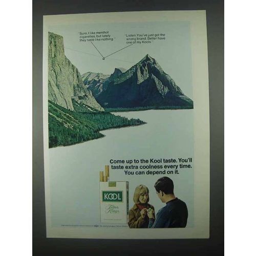 1967 Kool Cigarettes Ad - Come Up to the Kool Taste