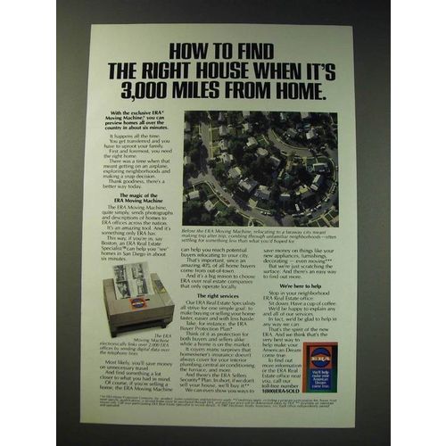1987 ERA Electronic Realty Associates Ad - How to find the right house