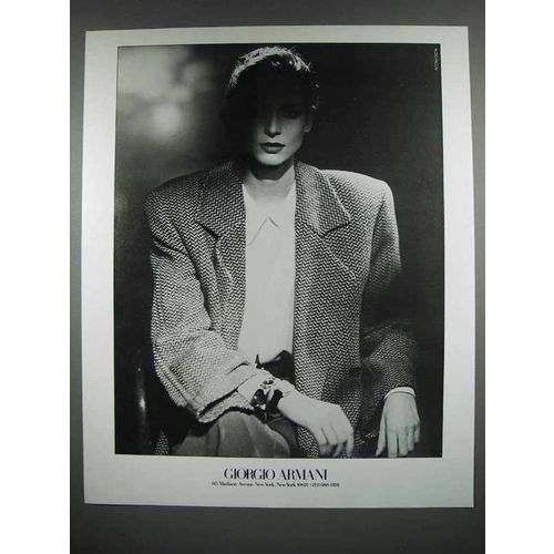 1987 Giorgio Armani Fashion Ad