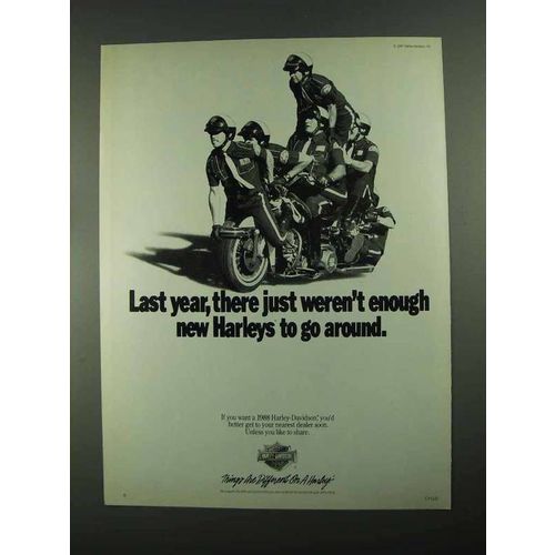 1988 Harley-Davidson Motorcycles Ad - Weren't Enough