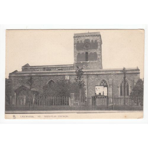 St Nicholas Church Leicester Postcard Town & City Series