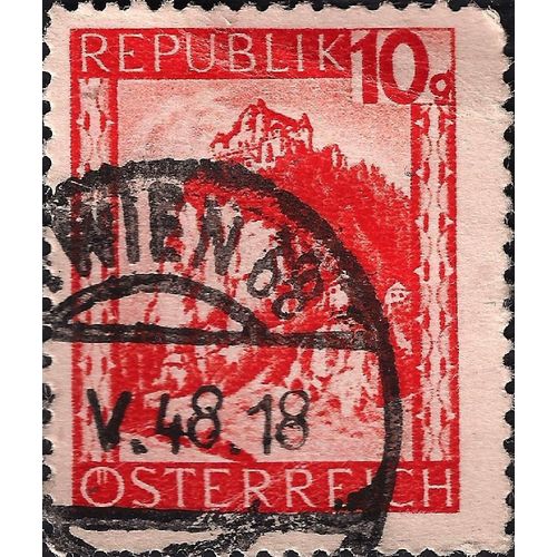 AUSTRIA, Landscape, orange 1947, 10 Groschen