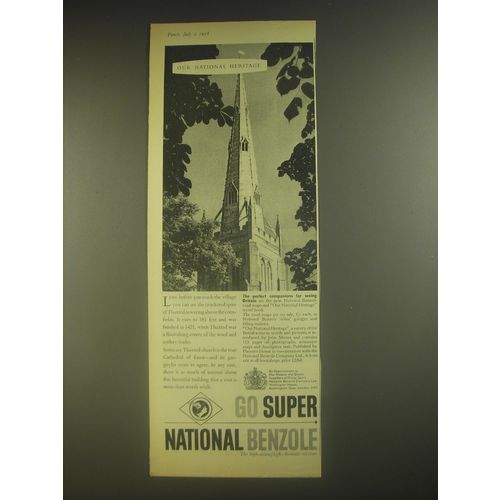 1958 National Benzole Ad - Our national heritage