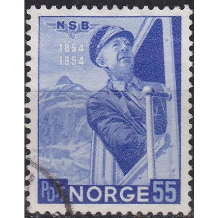 NORWEGEN NORWAY [1954] MiNr 0386 ( O/used ) Eisenbahn