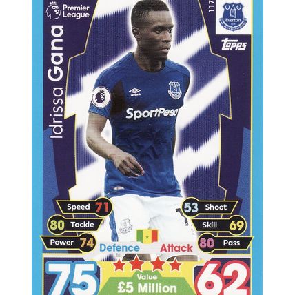 Match Attax 2017/2018 117 Idrissa Gana Everton