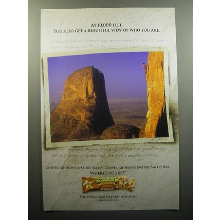 2007 Nature Valley Sweet & Salty Nut Peanut Granola Bar Ad - At 10,000 feet