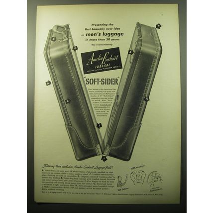 1950 Amelia Earhart Soft-Sider Luggage Advertisement