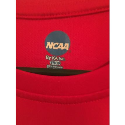 NCAA Georgia Bulldogs Women's Juniors Red & Black Athleic Shirt Top Size Large