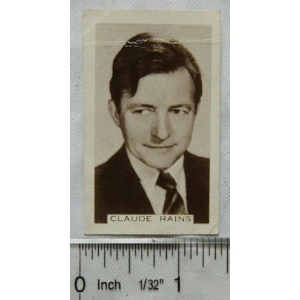 1936 Fucchino's Cinema Stars No. 77 Claude Rains
