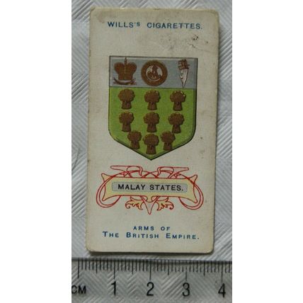 1910 Wills Arms of the British Empire No. 29 Malay States