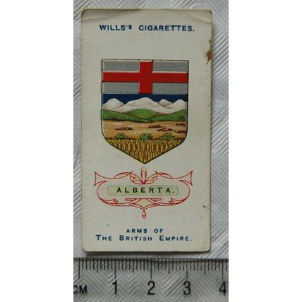 1910 Wills Arms of the British Empire No. 34 Alberta