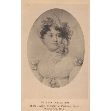 Wallace Collection Duchess Of Oldenburg Germany 1815 Postcard
