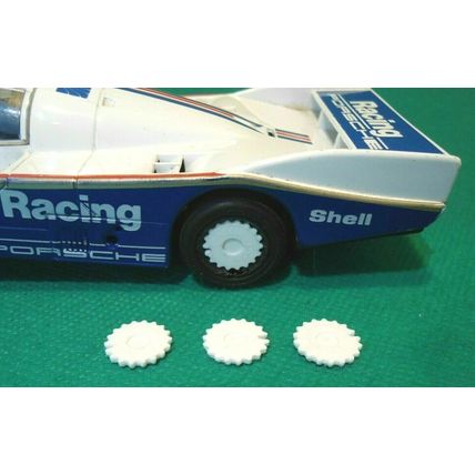 Replcmnt Hub Cap Wheel Trim For Scalextric Porsche 962 Le Mans & Escort Cosworth