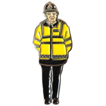 Policeman Police Officer 999 Man Metal Enamel 33mm Emergency Service Badge NEW