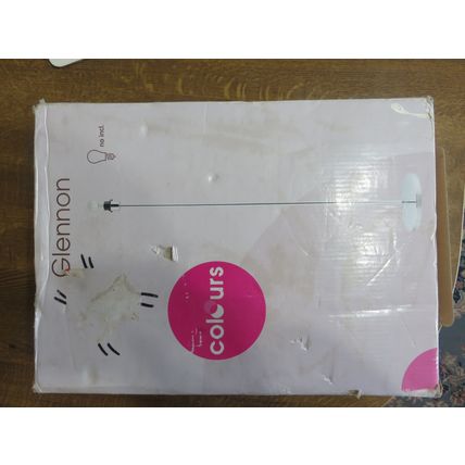B&Q Glennon Floor Lamp Stand 42w 42 Watt Polished Metal