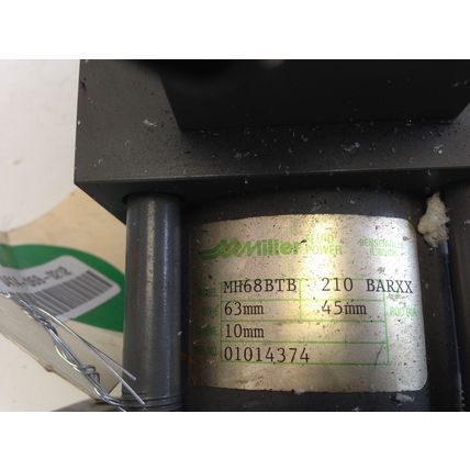 3/4 NPT MILLER MH68BTB 210 HYDRAULIC CYLINDER,63mm-BORE,10mm-STROKE,210-BAR,H D