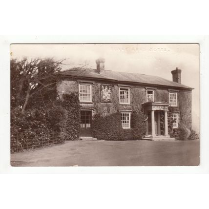 Boyne Arms Hotel Burwarton Postcard 1941 RP Bridgnorth Shropshire