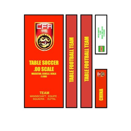 Table Football Subbuteo Box Label China 2018