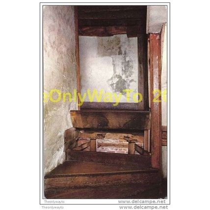 HIDING PLACE UNDER STAIRS, HARVINGTON HALL, WORCS, ENGLAND, 1970/80s, Postcard