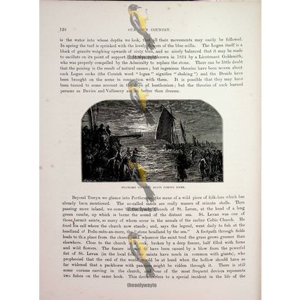 Pilchard Boats Coming Home, Cornwall, England, Book Illustration (Print), 1882