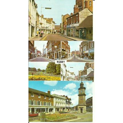 Warwickshire RUGBY 3 Postcards (Various Publishers)