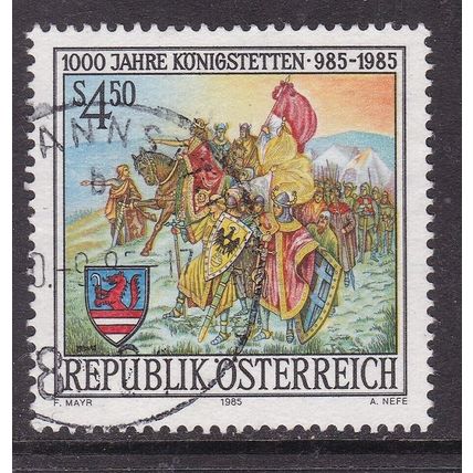 Austria 1985 Milenary of Konigstetten Fne Used SG 2064 VGC