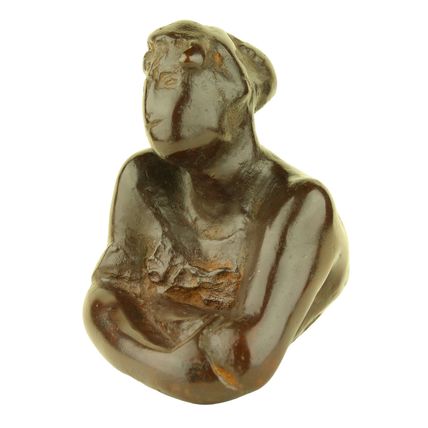 Bronzen beeld Charlotte van Pallandt : Vooroverleunend, 1965