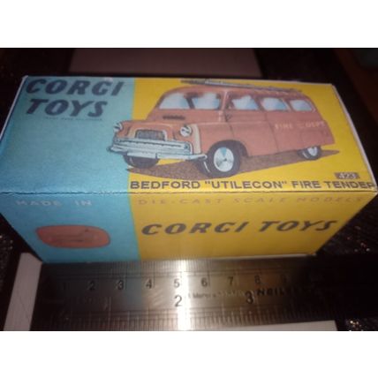 Corgi 423 Bedford Utilecon Fire Tender Reproduction /Replica Box