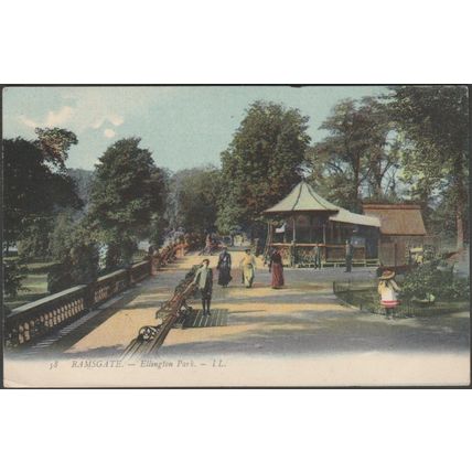 Ellington Park, Ramsgate, Kent, 1907 - Lévy Postcard LL58