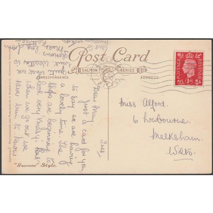 St Anne's Gate, St John's Street, Salisbury, Wiltshire, 1938 - Salmon Postcard
