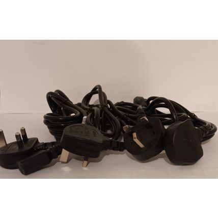 5 Power Cords Straight Kettle Lead 3 Pins 220V UK G plug to C13