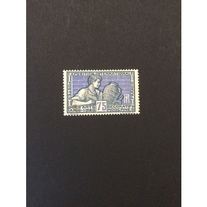 France French mint stamps 1924-25 sg 411 75c Int. Exh. modern decorative arts MH