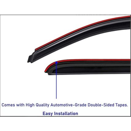 Vent Visors Fits 2013-2018 Nissan Pathfinder by Lightronic WV194479 , 4-Pieces