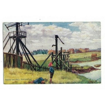 Southwold, The Old Salt Mill. F Jenkins Postcard.