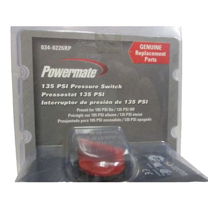 Powermate Pressure Switch, 105-135 psi, 4 Port 034-0226RP