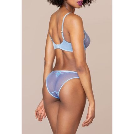 AGENT PROVOCATEUR Powder Blue Casper Plunge Underwired Bra BNWT (RARE & COLLECT)