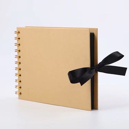 Woodside Home Living Ribbon Tie Scrap Book Style Photo Album 21.5cm x 15cm - Bro