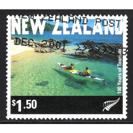 NEW ZEALAND 2001: TOURISM CENTENARY - $1.50 USED (G2)