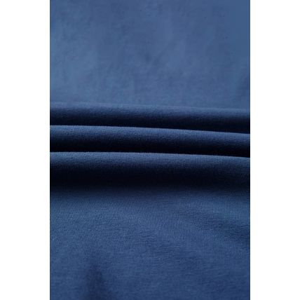 Dark Blue Contrast Knitted Colorblock Star Patchwork Oversize Long Sleeve Top
