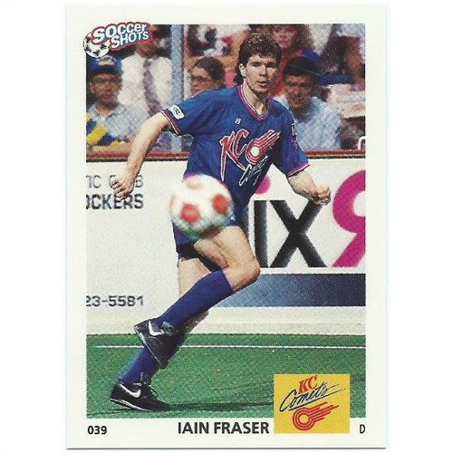1991 Soccer Shots MSL - #039 - Iain Fraser