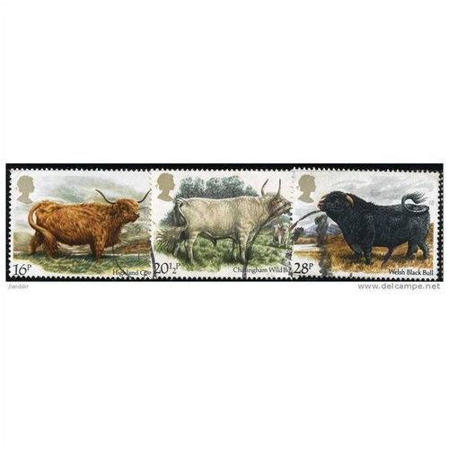 1984 3 different values - #123 fine used (o)