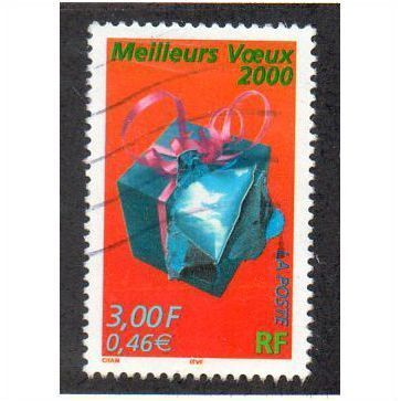 FRA 2000 3F 'CHRISTMAS/NEW YEAR' FINE USED (EBID20241)