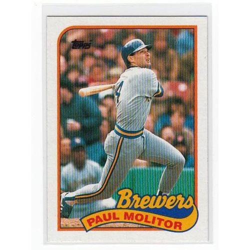 1989 Topps Paul Molitor baseball card #110 – Brewers
