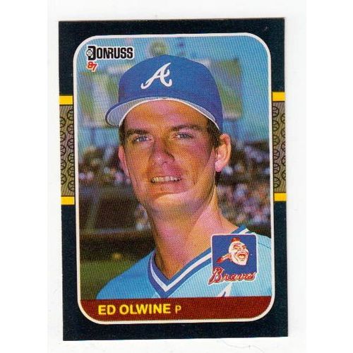 1987 Donruss Ed Olwine RC rookie card #560 –Braves