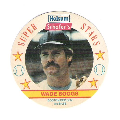 1989 Holsum Schafer's bread baseball promo disc #2 Wade Boggs Red Sox